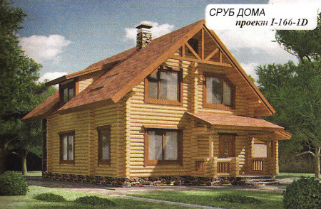 Сруб дома 166 м2