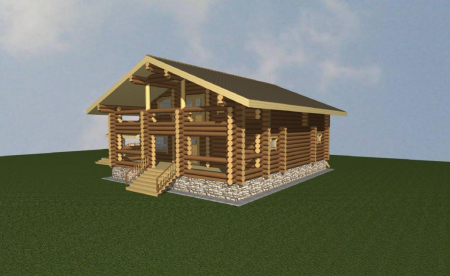 Дом из рубленного бревна (сосна) 232 кв.м