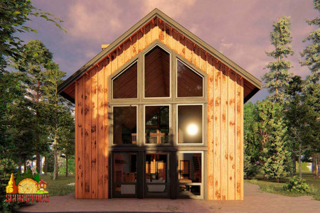 Двухэтажный барнхаус дом со свободной планировкой 263 м