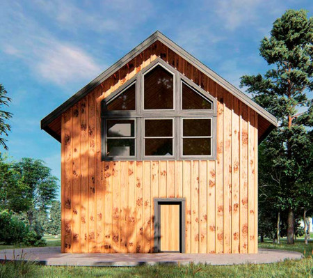 Двухэтажный барнхаус дом со свободной планировкой 263 м