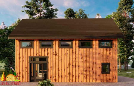 Двухэтажный барнхаус дом со свободной планировкой 263 м