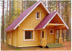 Сруб дома 76 м2