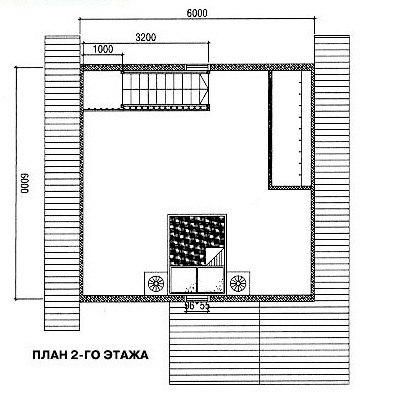 Сруб дома 76 м2