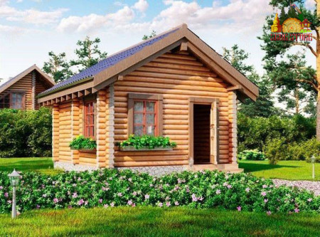 Сруб бани 4х4 м, 20 кв. м