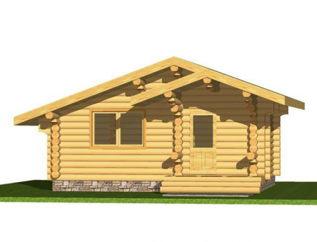 Баня из рубленного бревна (сосна) 37 кв.м