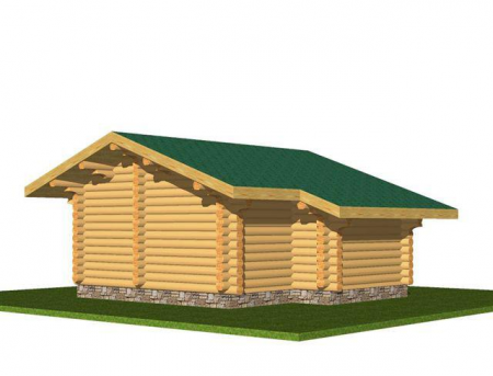 Баня из рубленного бревна (сосна) 37 кв.м