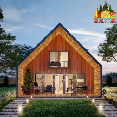 Двухэтажный дом Барнхаус 110 м2, 4 комнаты