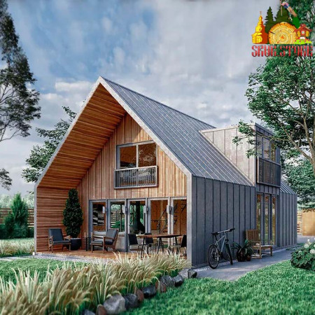 Двухэтажный дом Барнхаус 110 м2, 4 комнаты