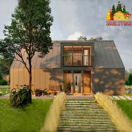 Двухэтажный дом Барнхаус 110 м2, 4 комнаты