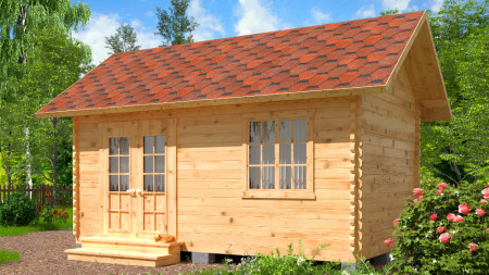 Хозблок из минибруса 5х3 м, для дачи