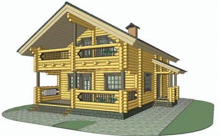 Сруб дома 178,2 м2