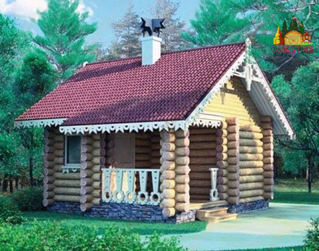Сруб бани 5х5 м, 21.6 кв. м
