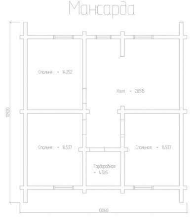 Сруб дома 180 м2