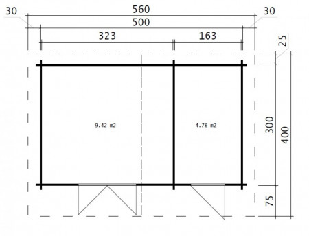 Садовый сарай из минибруса "А", 14 м2