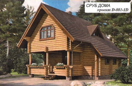 Сруб дома 81,1 м2