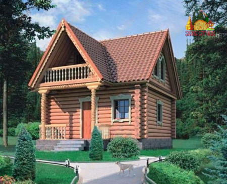 Сруб бани 6х6 м