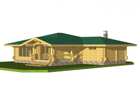 Баня из рубленного бревна (сосна) 136 кв.м