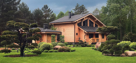 Двухэтажный охотничий клуб с мансардным этажом, 2560 м2