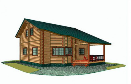 Сруб дома 182,8 м2