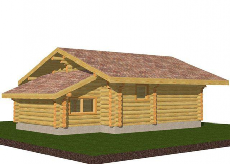 Баня из рубленного бревна (сосна) 59 кв.м