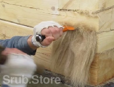 Конопатка срубов "Эконом"