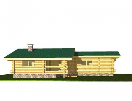 Баня из рубленного бревна (сосна) 104 кв.м