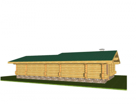 Баня из рубленного бревна (сосна) 104 кв.м