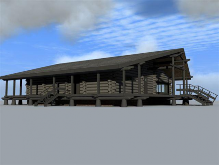 Баня из рубленного бревна (сосна) 255 кв.м 