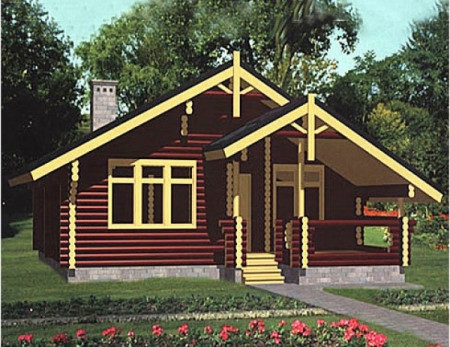 Сруб дома 84,7 м2 из рубленного сруба