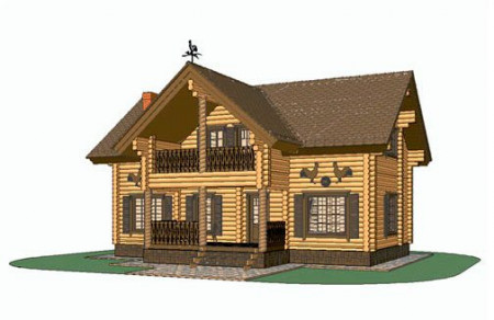 Сруб дома 200,8 м2