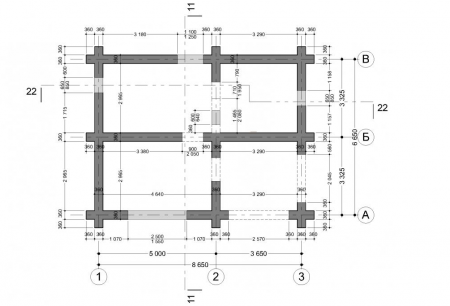 Баня из рубленного бревна (сосна) 57 кв.м