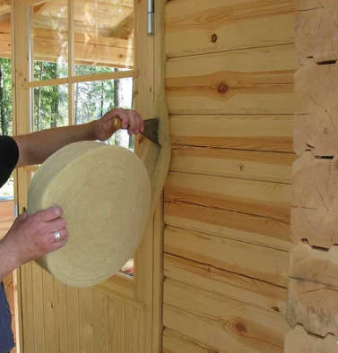 Конопатка домов из профилированного бруса "Стандарт"