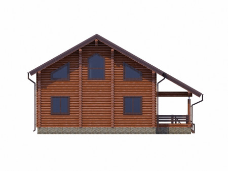 Сруб двухэтажного дома 228,8 м2