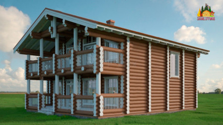 Сруб гостиницы 331,9 кв.м (5 номеров)