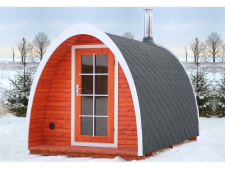 Баня-викинг арочная, 2,4х2,4м, две секции