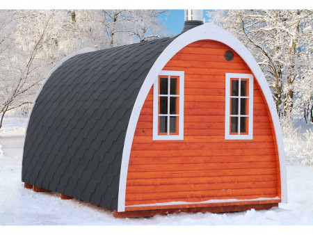 Баня-викинг арочная, 2,4х2,4м, две секции