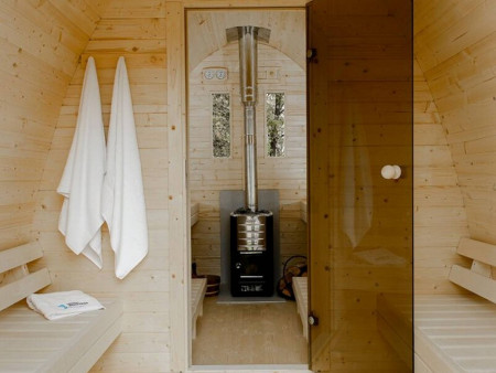 Баня-викинг арочная, 2,4х2,4м, две секции