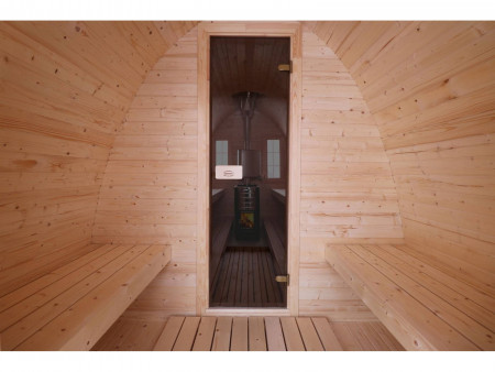 Баня-викинг арочная, 2,4х2,4м, две секции
