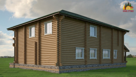 Сруб гостиницы 427 кв.м (5 номеров)