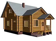 Сруб дома 89.1 м2