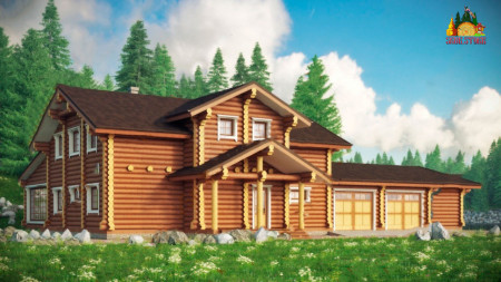 Сруб гостиницы 428 кв.м (6 номеров)