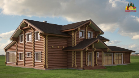 Сруб гостиницы 428 кв.м (6 номеров)