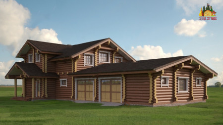 Сруб гостиницы 428 кв.м (6 номеров)