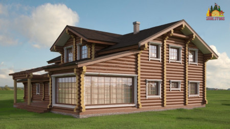 Сруб гостиницы 428 кв.м (6 номеров)