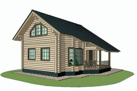 Сруб дома 89,9 м2