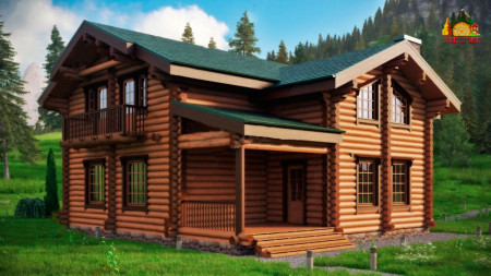 Сруб гостиницы 320 кв.м (6 номеров)