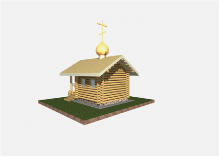 Часовня в г. Курск 22 кв.м (сосна)