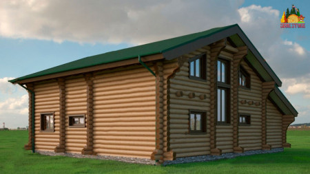 Сруб гостиницы 313,4 кв.м (5 номеров)