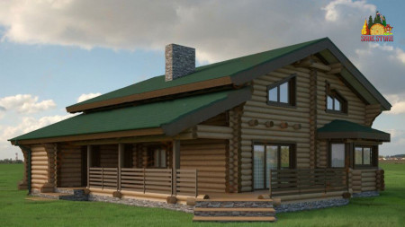 Сруб гостиницы 313,4 кв.м (5 номеров)