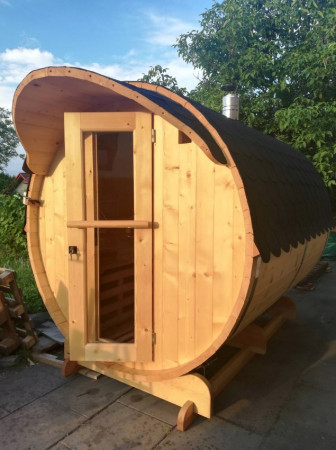 Сауна бочка круглая 3,4х2,1 м, одна секция
